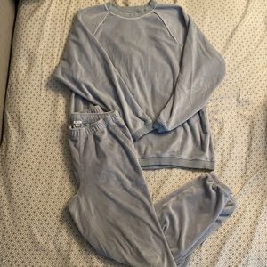 EUC aerie Velour Lounge Jogger Set Size XXS